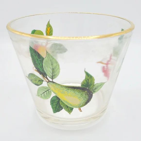 Vintage West Virginia Glass Co Fruit Cocktail Barware Ice Bucket - Picture 6 of 9